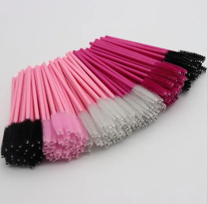 Cosmetic Eyelash Brush Disposable for Eyelashes 1000pcs mix color Lash Wholesale Makeup | Красота и здоровье