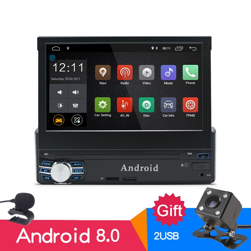 Магнитола детская Android 8 0 GPS ОЗУ 2 Гб четырехъядерный процессор RDS FM AM