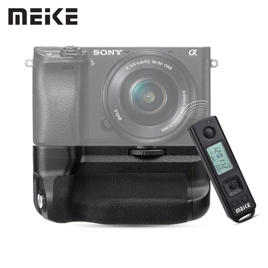 Meike MK-A6300 Pro Батарейная ручка держатель костюм Встроенный 2,4G беспроводной пульт дистанционного управления для камеры sony A6000 A6300