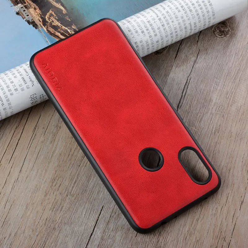 for Xiaomi Redmi Note 6 pro Case Luxury Vintage leather skin with cover phone case xiaomi redmi note funda coque capa | Мобильные
