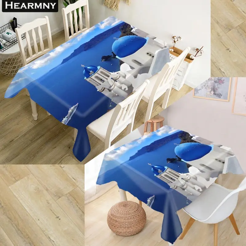 Скатерть HEARMNY 3D греческая ткань Оксфорд Пыленепроницаемая прямоугольная