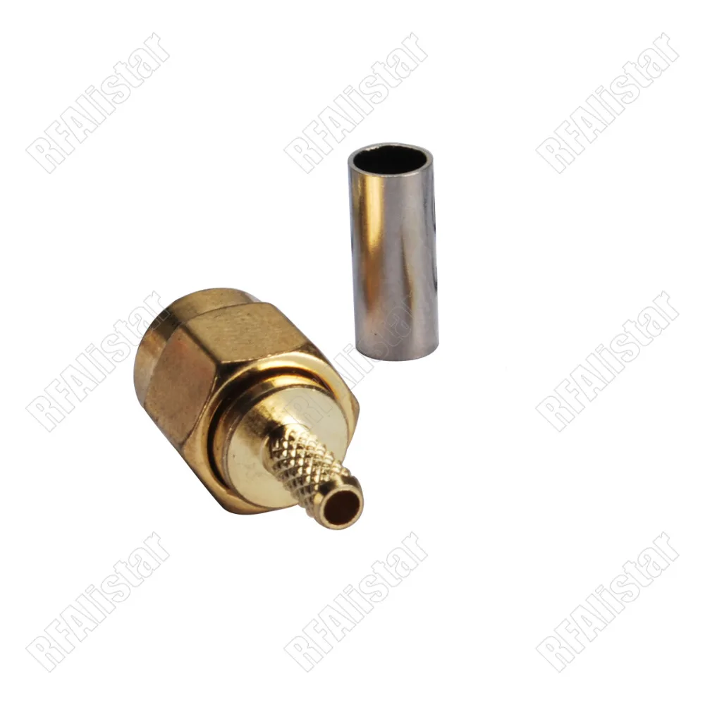 50 Pieces SMA Male Plug Crimp For LMR100 RG316 RG174 Cable Straight RF Connector | Обустройство дома