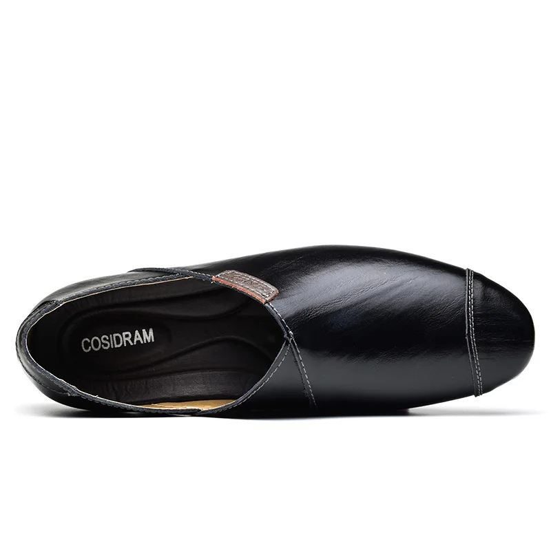 Новинка 2018 летняя модная обувь COSIDRAM из натуральной кожи слипоны мужская