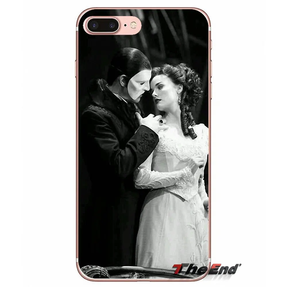 Для iPhone X 4 4S 5 5S 5C SE 6 6S 7 8 Plus Samsung Galaxy J1 J3 J5 J7 A3 A5 2016 2017 Phantom of the Opera Love Mask французский