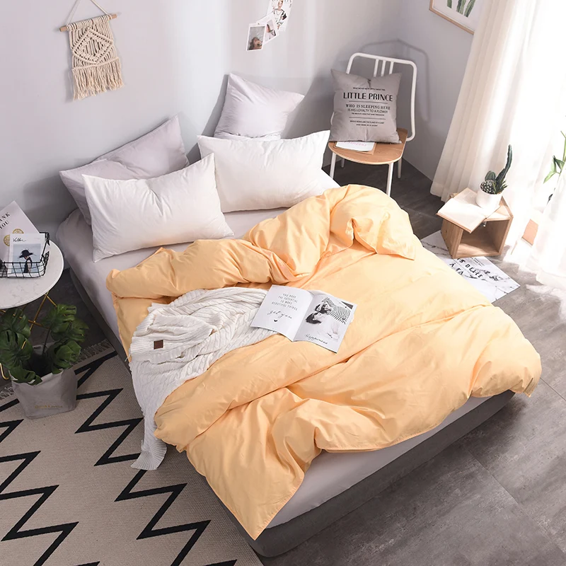 1 шт. супер мягкий хлопок пододеяльник постельное белье Цвет реактивной одеяло с