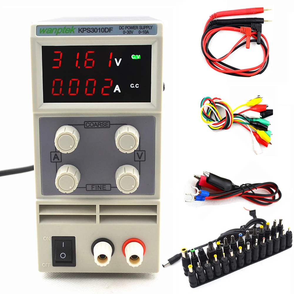 4 значный дисплей KPS3010DF 30 В 10 А 110 230 0 01 в/А СВЕТОДИОДНЫЙ Цифровой Регулируемый мини