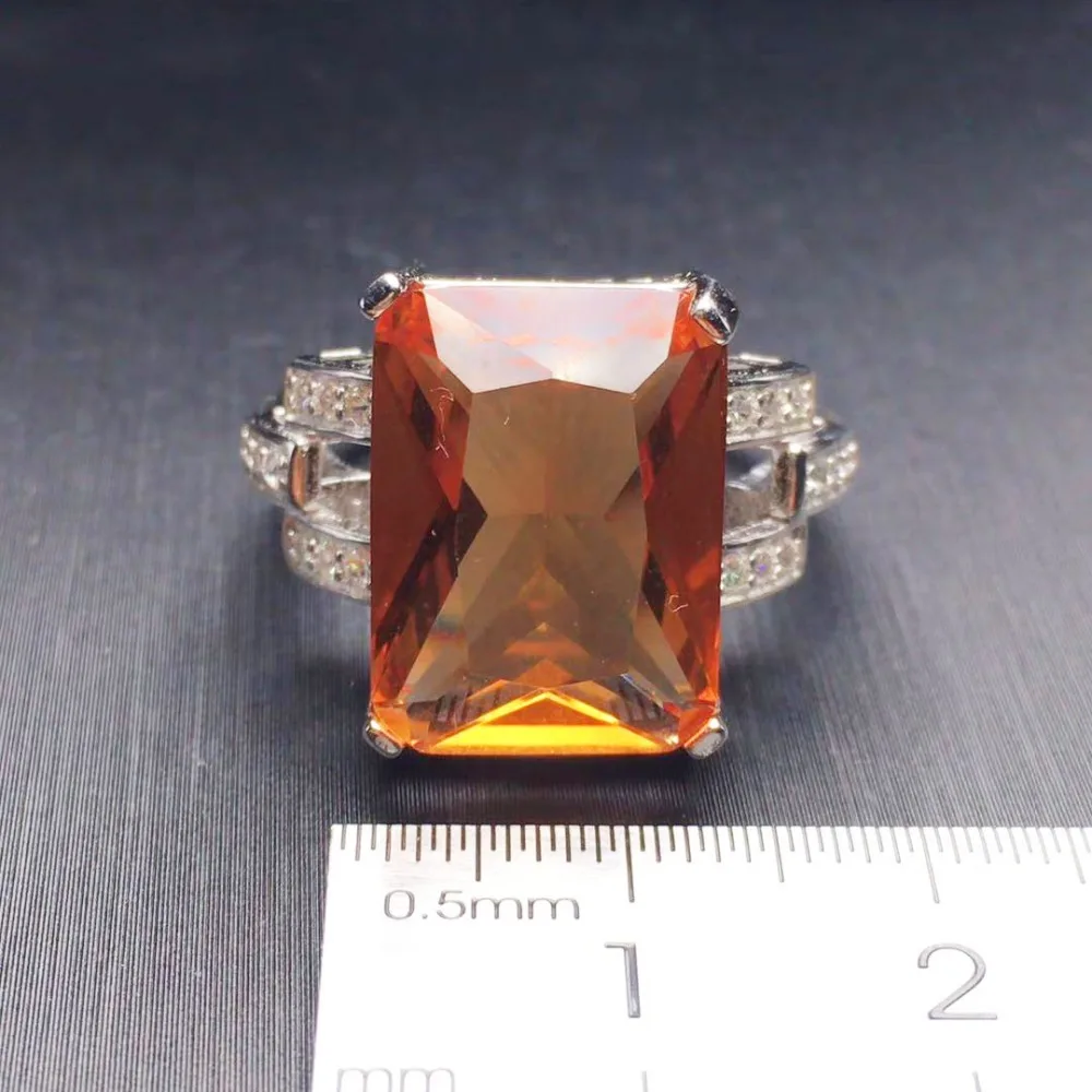 CSJ, большой камень, 13.5CT, кольцо из зултанита, Стерлинговое Серебро 925 пробы, Oct Cut, 12*16 мм, сотворено, Sultanite, хорошее ювелирное изделие для женщин, подарок на свадьбу