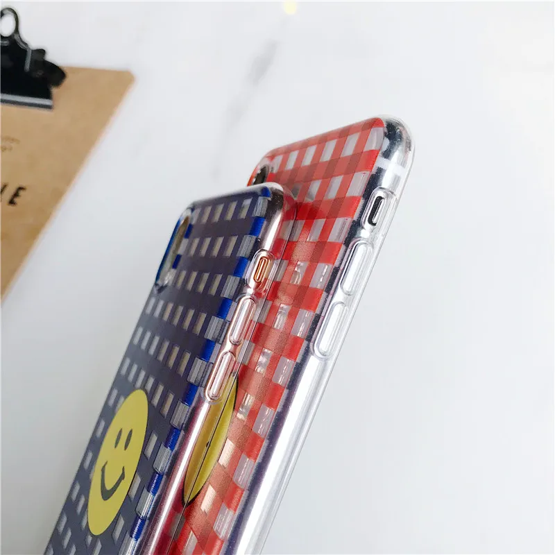 Простой смайлик желтый мягкий силиконовый чехол для телефона Fundas Coque iPhone 6 S Plus 7 8 X