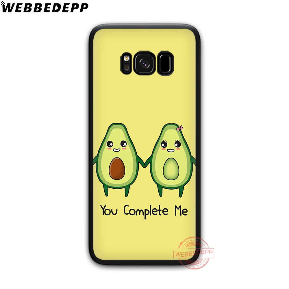 WEBBEDEPP интересные авокадо мягкий чехол для телефона с изображением цветов Samsung S6 S7