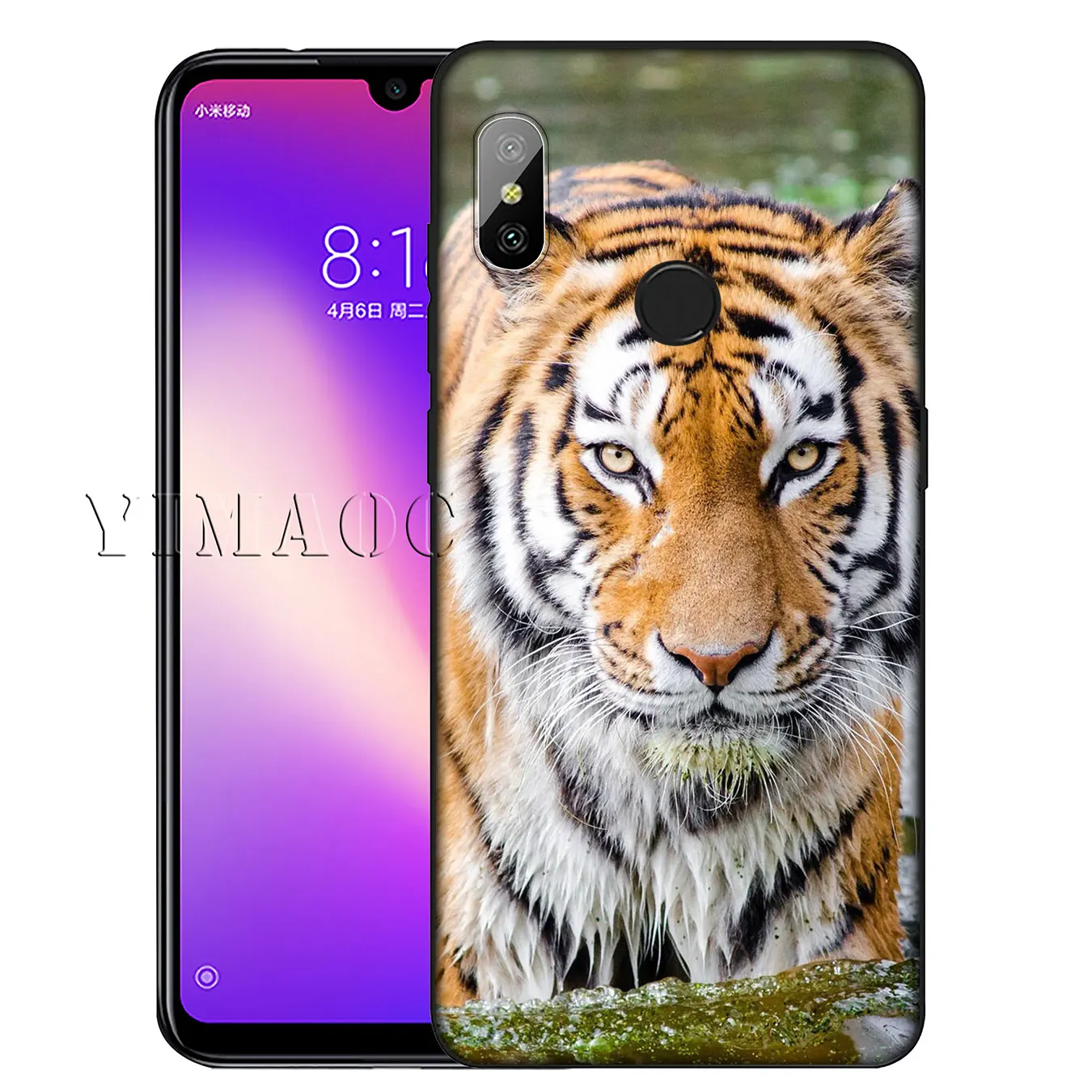 Мягкий чехол для Xiaomi Redmi K20 GO S2 6A 7A 4A 4X Note 8 7 5 6 Pro Plus YIMAOC тигр лев леопард | Мобильные