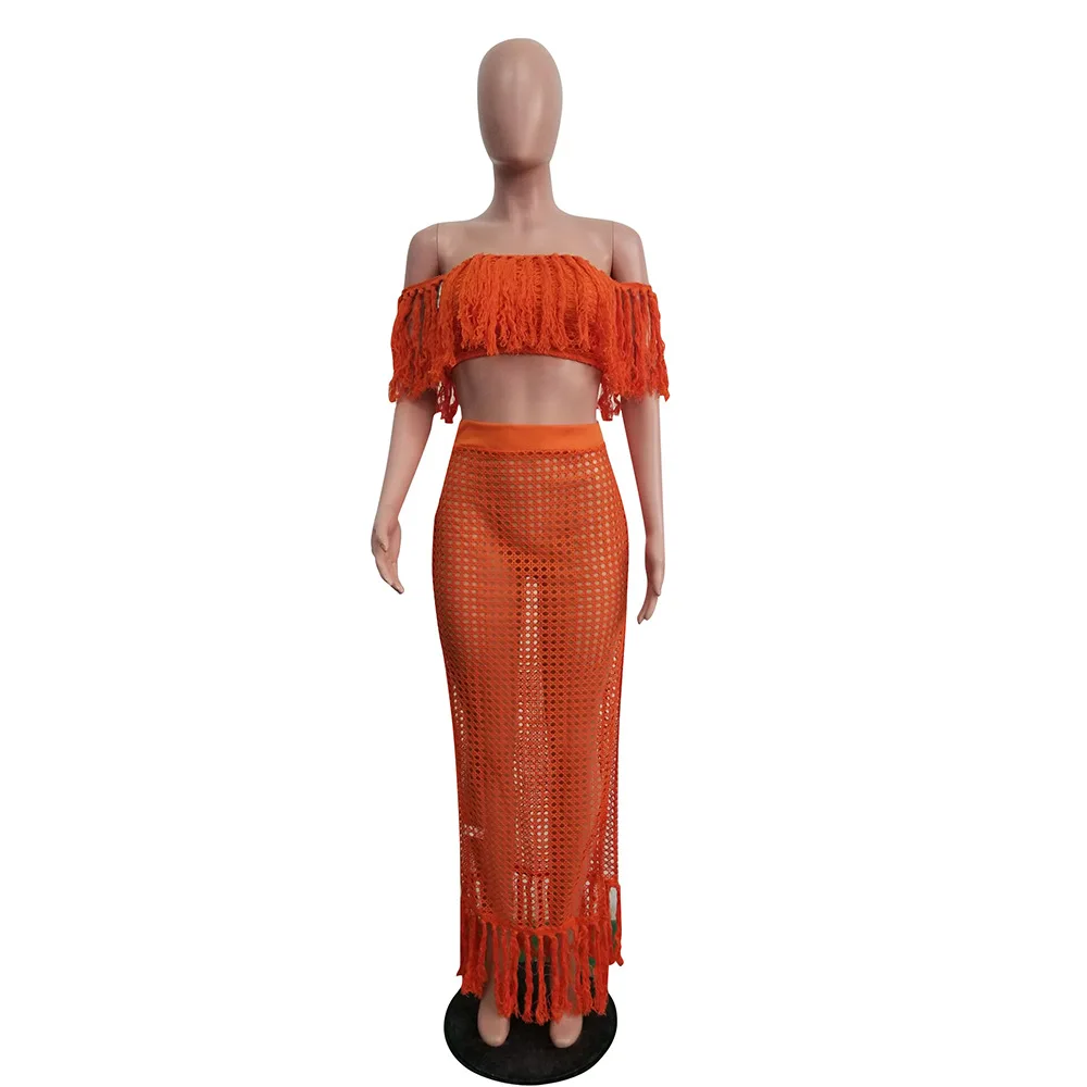 Пляжные купальные костюмы Coverup Outings Kaftan летнее платье 2 комплекта женские накидки с кисточками парео саронг размера плюс Tunica купальники