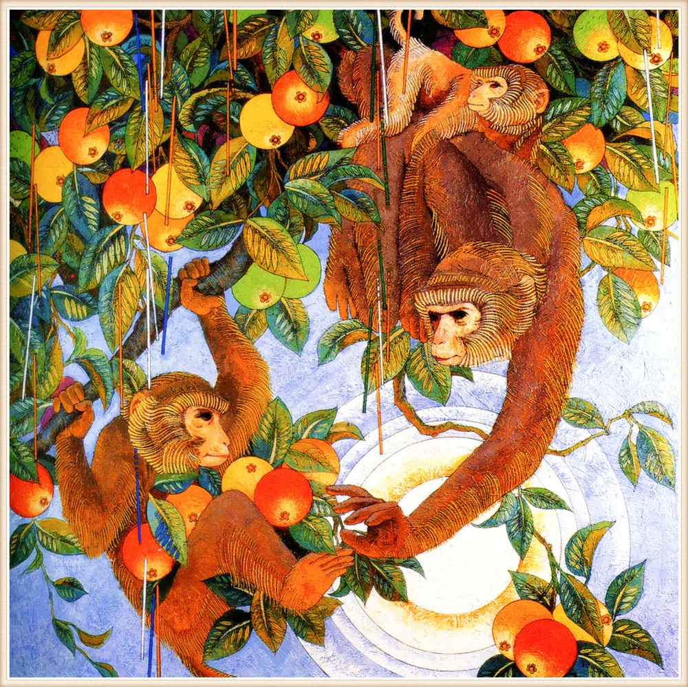 Алмазная вышивка с изображением семьи обезьяны алмазная живопись крестиком 5D