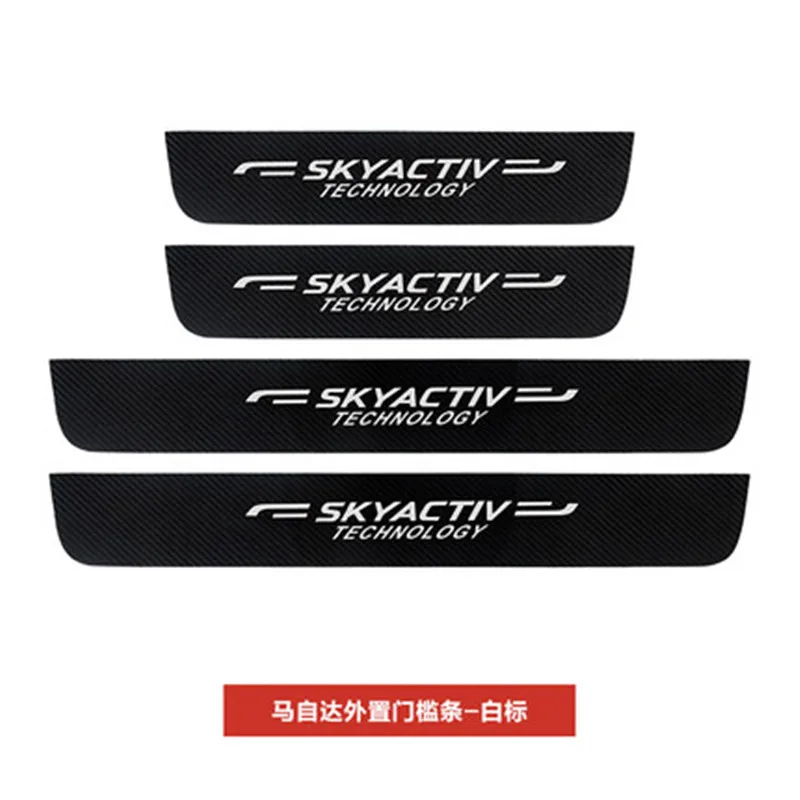 

Наклейка на порог из углеродного волокна для Mazda CX5 из искусственной кожи 2017 2018