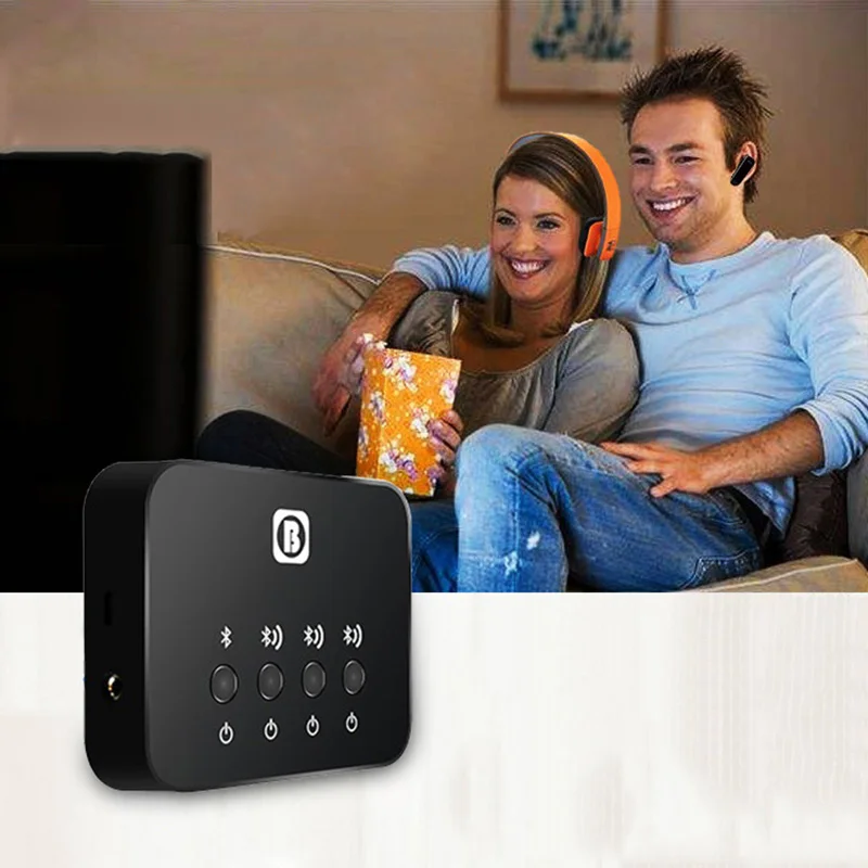 Bluetooth-передатчик Aptx для ТВ беспроводной музыкальный аудио адаптер с двумя