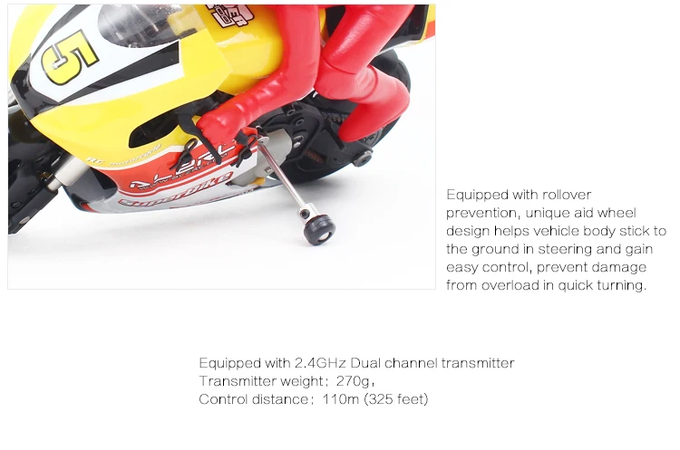 ALZRC-RIDER R-100 1/10 масштабированный Радиоуправляемый мотоцикл