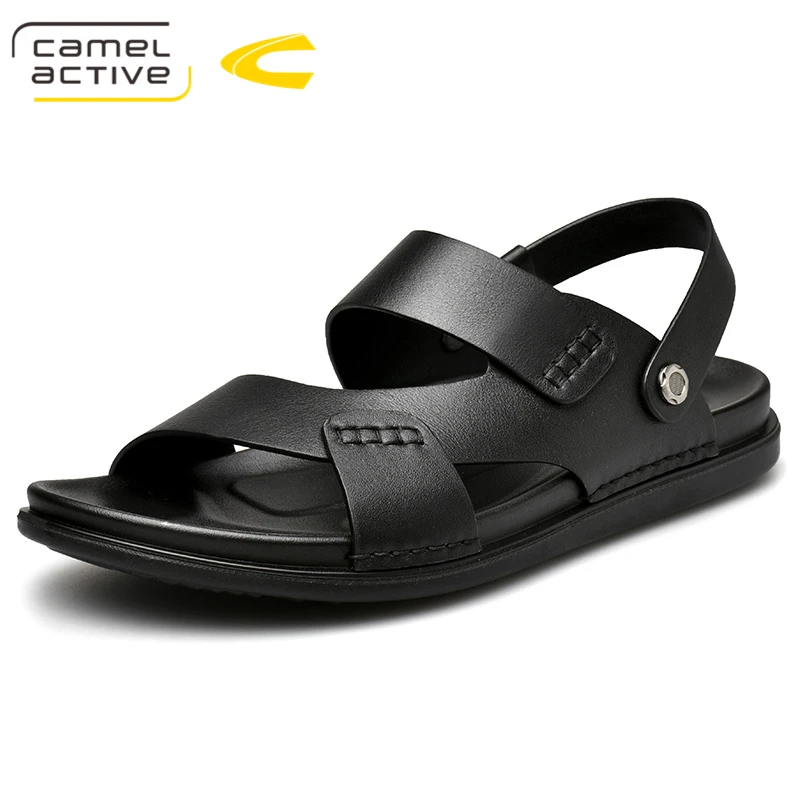 

Мужские пляжные сандалии Camel Active, из натуральной кожи, повседневные, летние, 2019