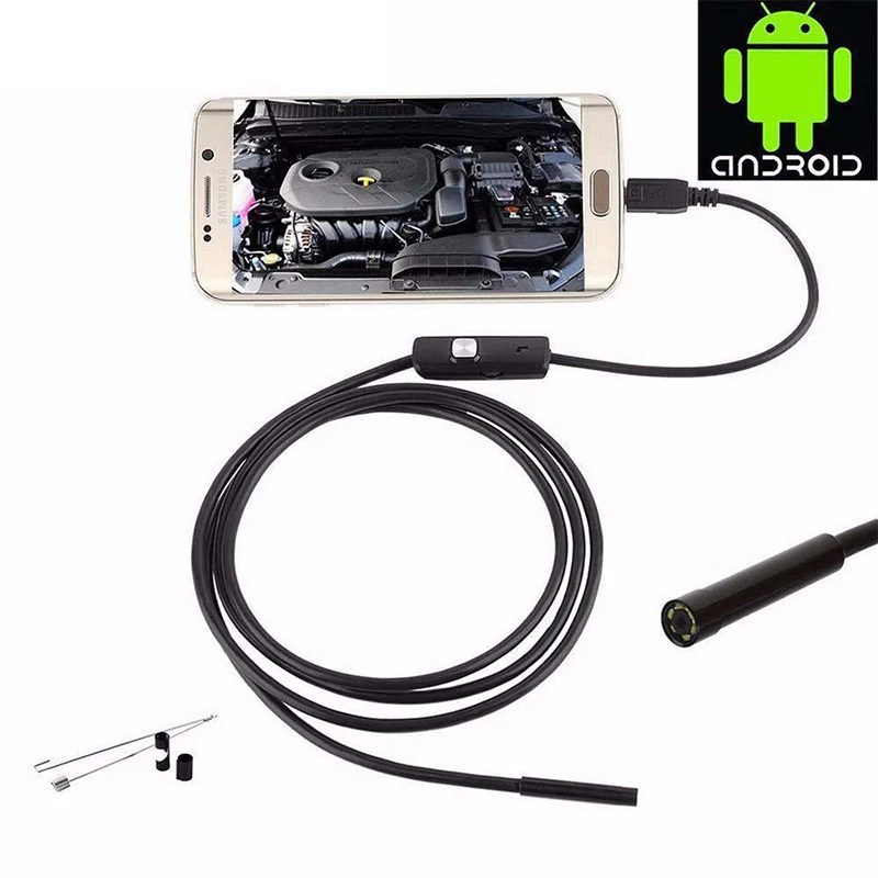 Камера Эндоскоп HD 8 мм USB эндоскоп с 6 светодиодами 1/1 5/2/3 5/5 м/10 м жесткий кабель