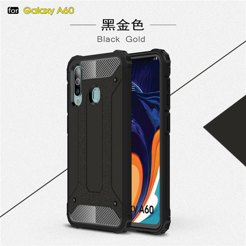 Чехол Силиконовый из ТПУ для Samsung Galaxy A60 жесткая задняя крышка поликарбоната