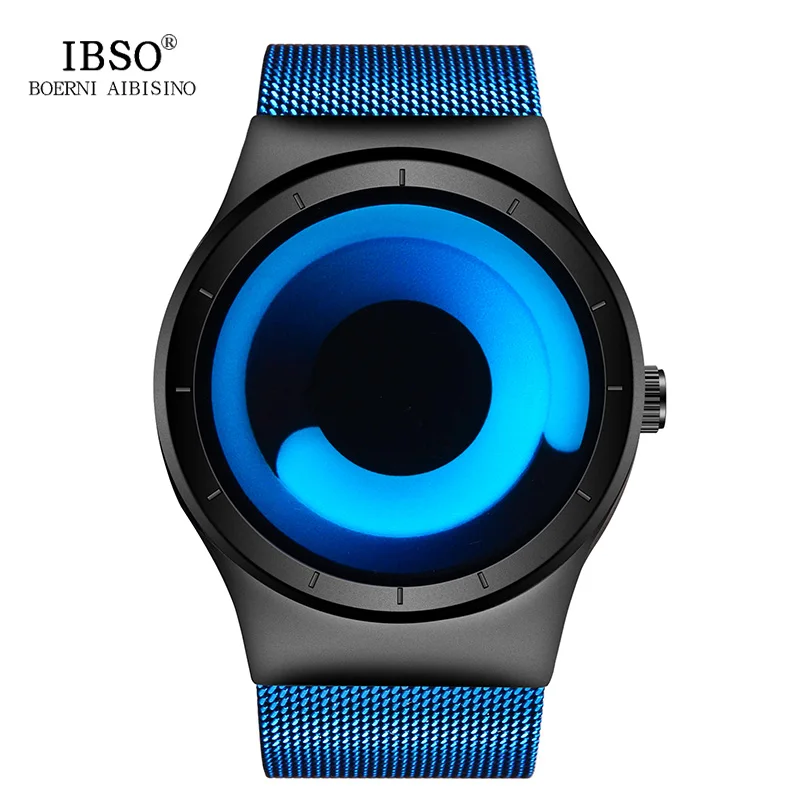 Blue black blue Бренд IBSO, модные креативные женские часы, роскошные женские часы, Montre Femme,, кварцевые наручные часы, женские повседневные часы, Relogio Feminino - Цвет: Blue black blue