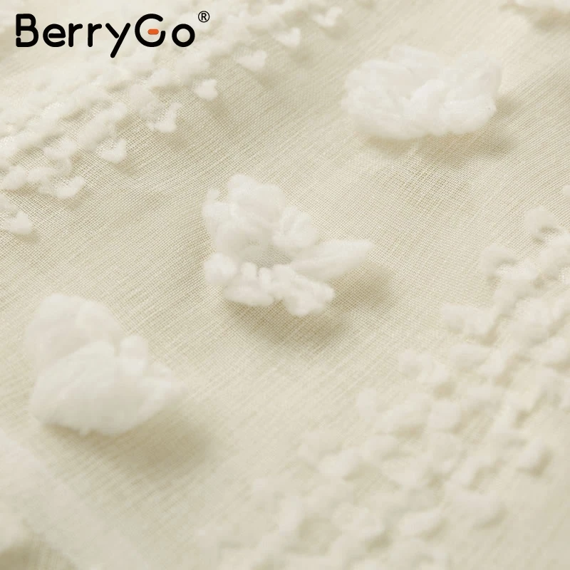 BerryGo элегантное мини-платье с вышивкой женское летнее платье на бретельках с цветочным принтом на шнуровке шикарное женское короткое пляжное платье
