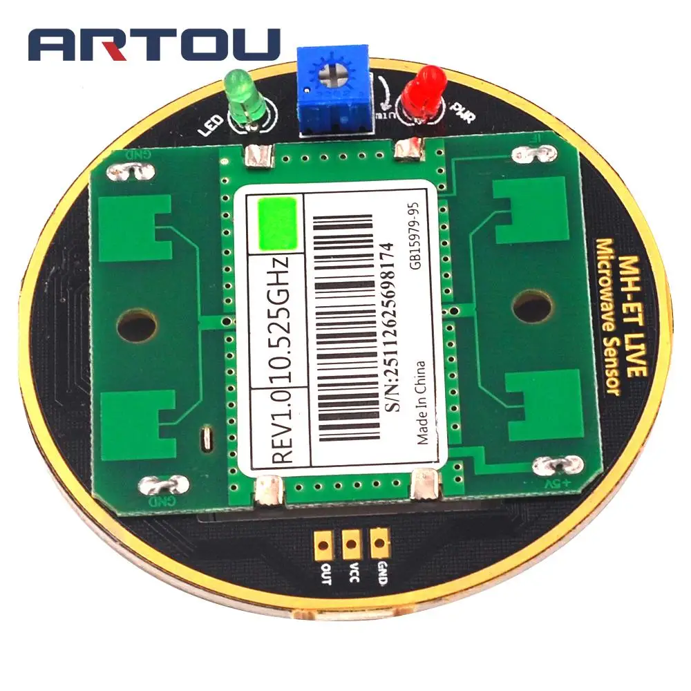 Wireless microwave radar sensor module HB100 wireless smart detector 10.525GHz sensor