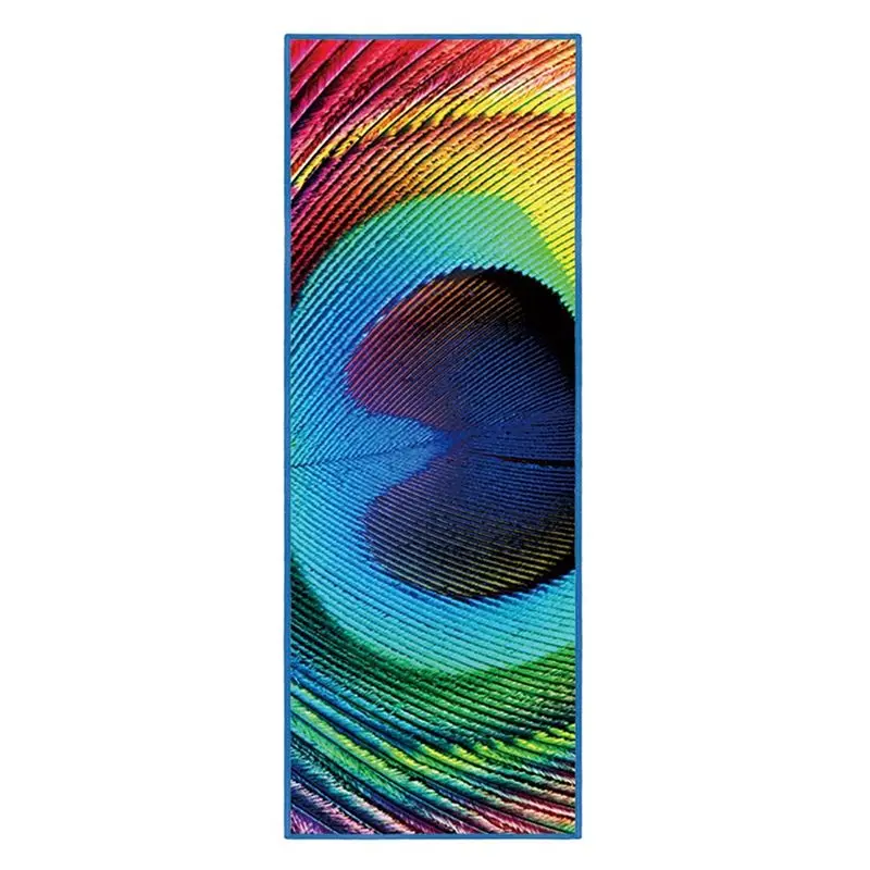 HYJ90304524 Коврики для йоги, нескользящий толстый коврик, прочный, для упражнений, фитнеса, спортзала, тапеты, мягкий, для йоги, блок, беговая дорожка, Бодибилдинг - Цвет: HYJ90304524