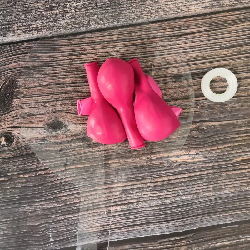 8 шт./компл. DIY Одежда для свадьбы, дня рождения украшение шары гелий синих латексных Bobo прозрачный ПВХ шар вечерние Baby Shower Декор - Цвет: Rose red