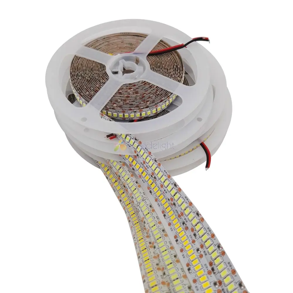 5 м 2835 SMD 240 светодиодный/м Светодиодная лента, 12 В гибкий Однорядный светодиодный лента, белый/теплый белый цвет супер яркий ip20/IP65 водонепроницаемый
