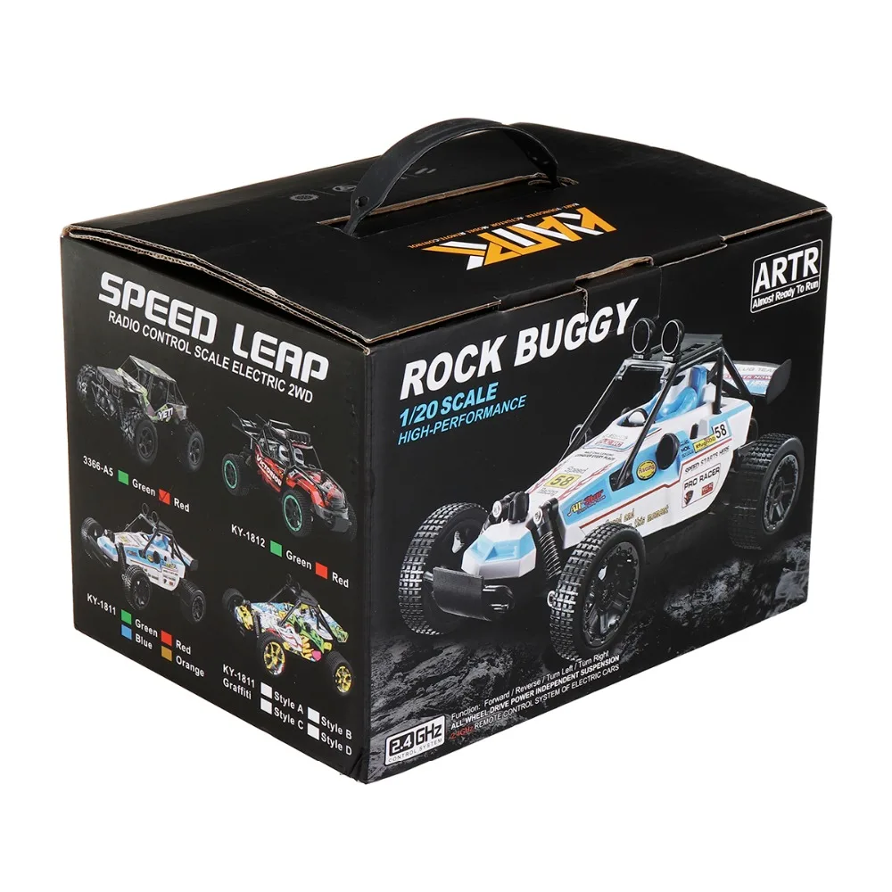 1/20 2 4G высокоскоростной RWD RC гоночный автомобиль большой ногой внедорожный