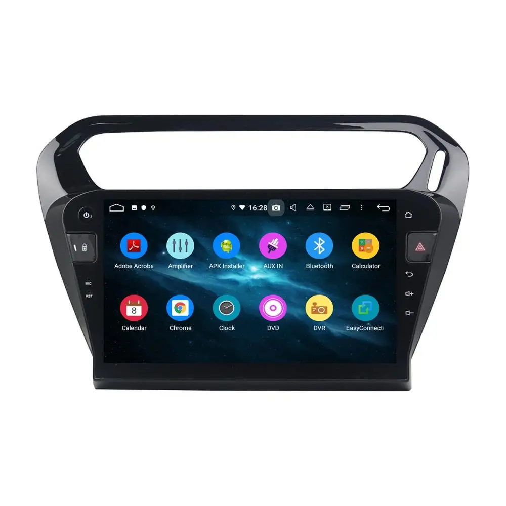 Автомагнитола PX6 4 Гб + 64 ГБ 10 1 дюйма Android DVD GPS Bluetooth 5 0 Wi Fi CarPlay для Peugeot PG 301/Citroen Elysee 2013
