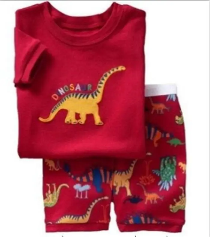 Новинка одежда для сна мальчиков детские пижамы Пижама летний пижамный комплект