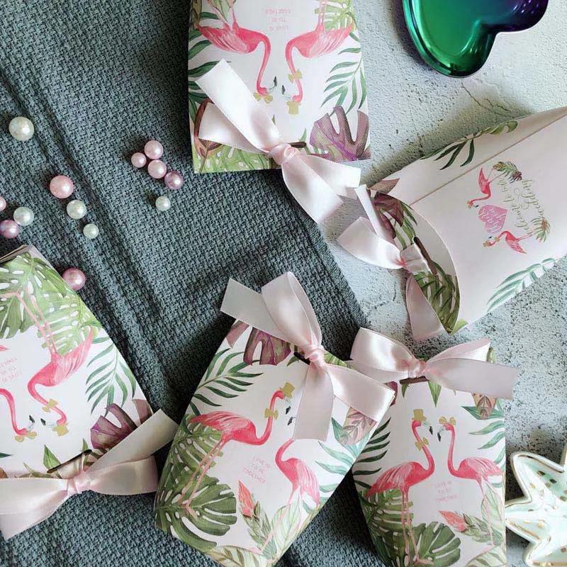 С лентой подарочные коробки коробка конфет Baby Shower Свадебная сумка для сувениры