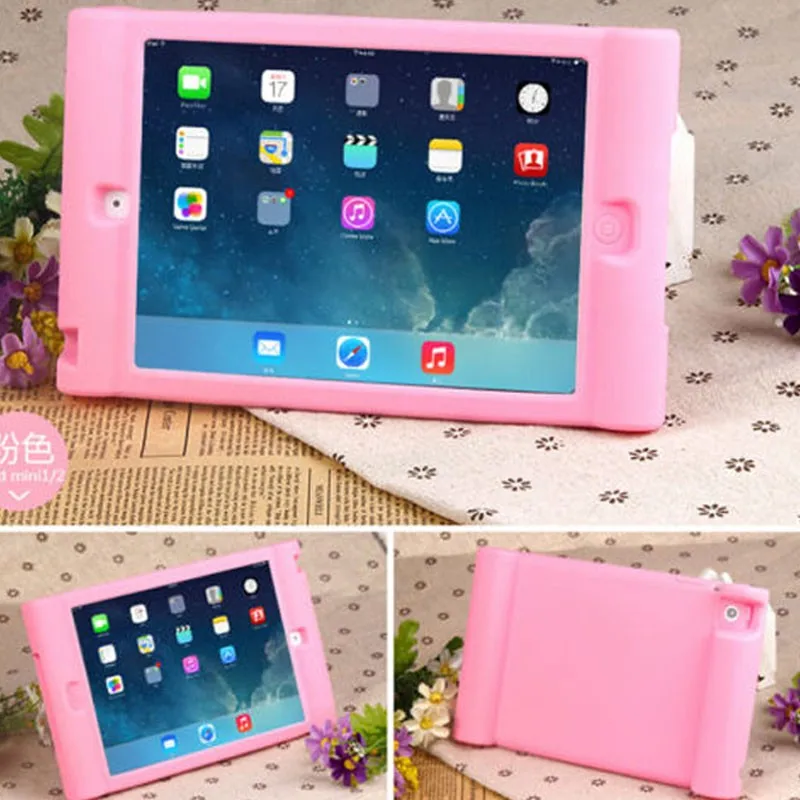 Смарт-чехол с подставкой Чехол для iPad 5 iPad Air 1 чехол Дети дети Безопасный силиконовый для iPad Air 1 защитные чехлы конфеты цвета