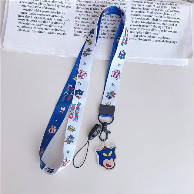 Duffy Bear Crayon Shinchan Flowers Pattern For Camera Mobile Phone Lanyard Neck/Wrist Strap Keys Chain - Цвет: 80