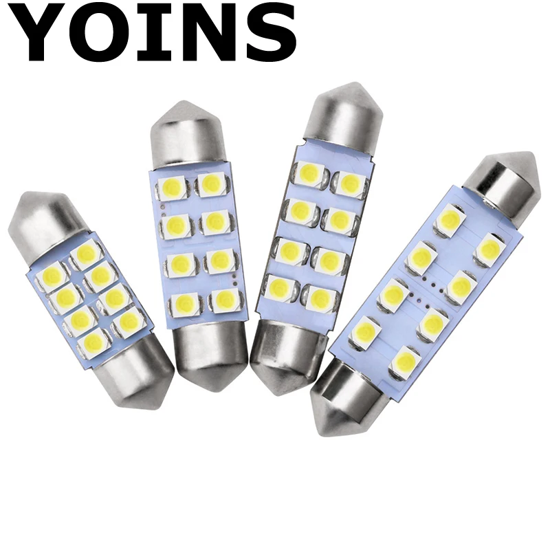 Festoon 8 SMD светодиодный 31 мм/36 мм/39 мм/41 мм белый 3528/1210 8SMD Светодиодный светильник