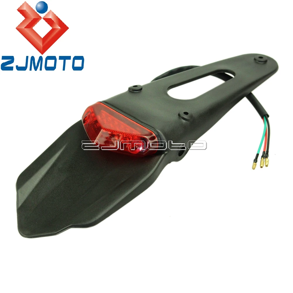 Dirt Bike LED Tailight Универсальный внедорожный мотоцикл Задняя Тормозная Пластина мини