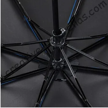 Летний зонтик складывается в три раза дизайн с голубым небом открывается вручную