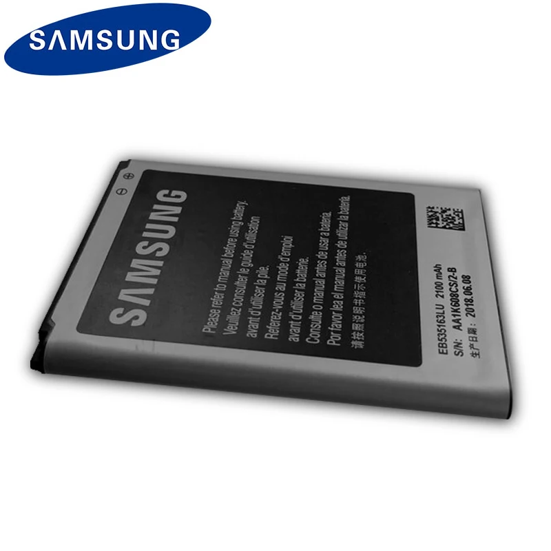 SAMSUNG EB535163LU Original Phone Battery For Samsung I9082 Galaxy Grand DUOS I9080 I879 I9118 Neo+ i9168 i9060 2100mAh | Мобильные