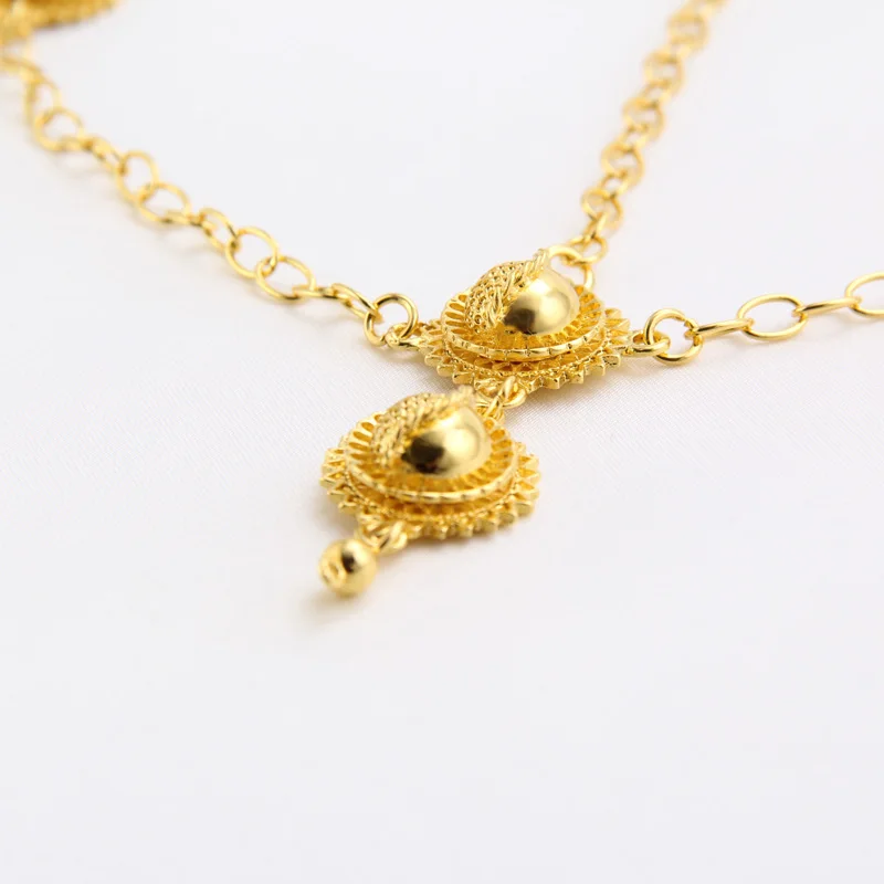 Головной убор из чистого золота свадебный головной в Африканском нигерийском