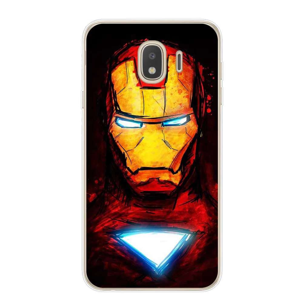 Marvel DC Comics Iron Man Spider-Man joker Batman Cover Phone Case for Samsung J3 J5 J7 16 J4 J6 Plus Note 8 9 10 Pro