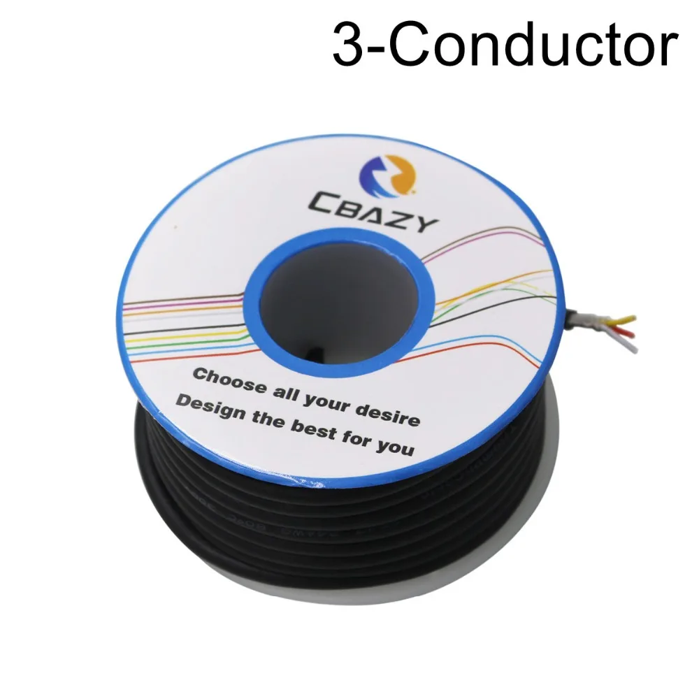 3C-Grey-6M-UL 2547 24 AWG многожильный контрольный кабель медный провод экранированный