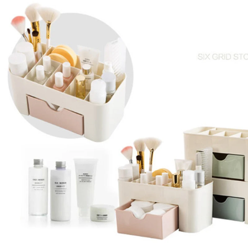 Пластиковый многофункциональный пластиковый настольный органайзер ящик для