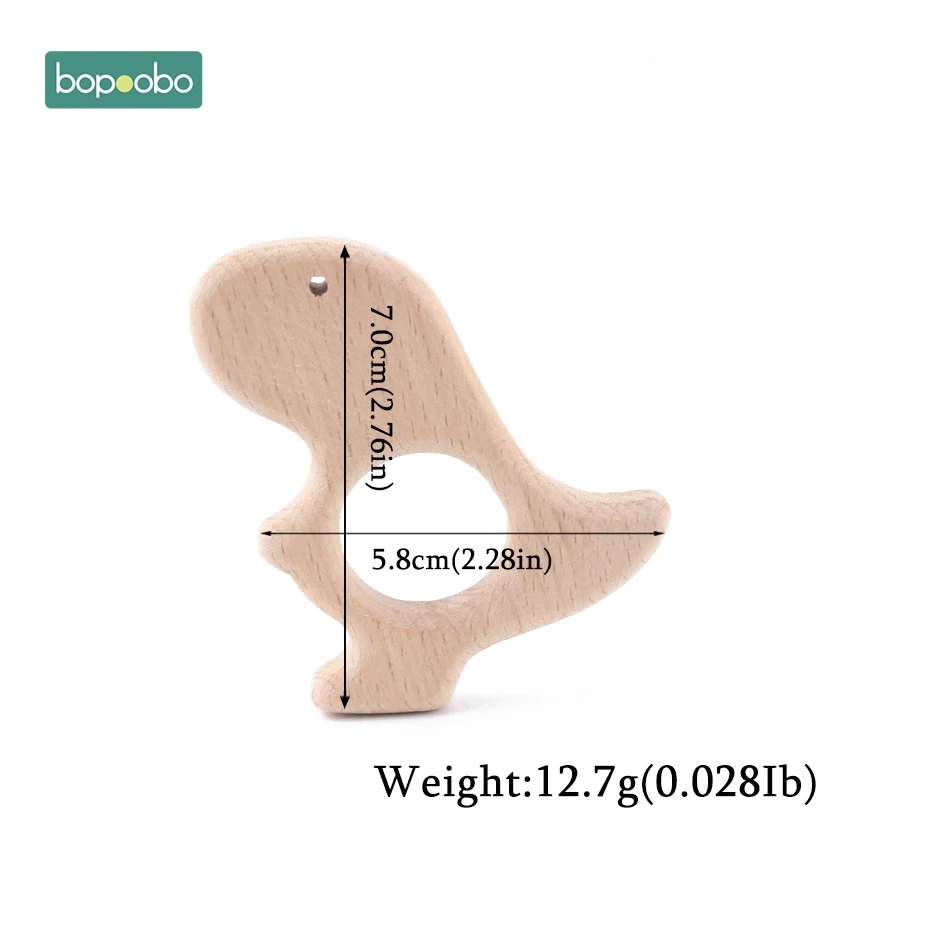 Dinosaur Bopobo 5 шт. деревянные игрушки-Прорезыватели в виде животных крошечные Прорезыватели для новорожденных детские игрушки Аксессуары для игр в спортзале детские игрушки деревянные прорезыватели - Цвет: Dinosaur