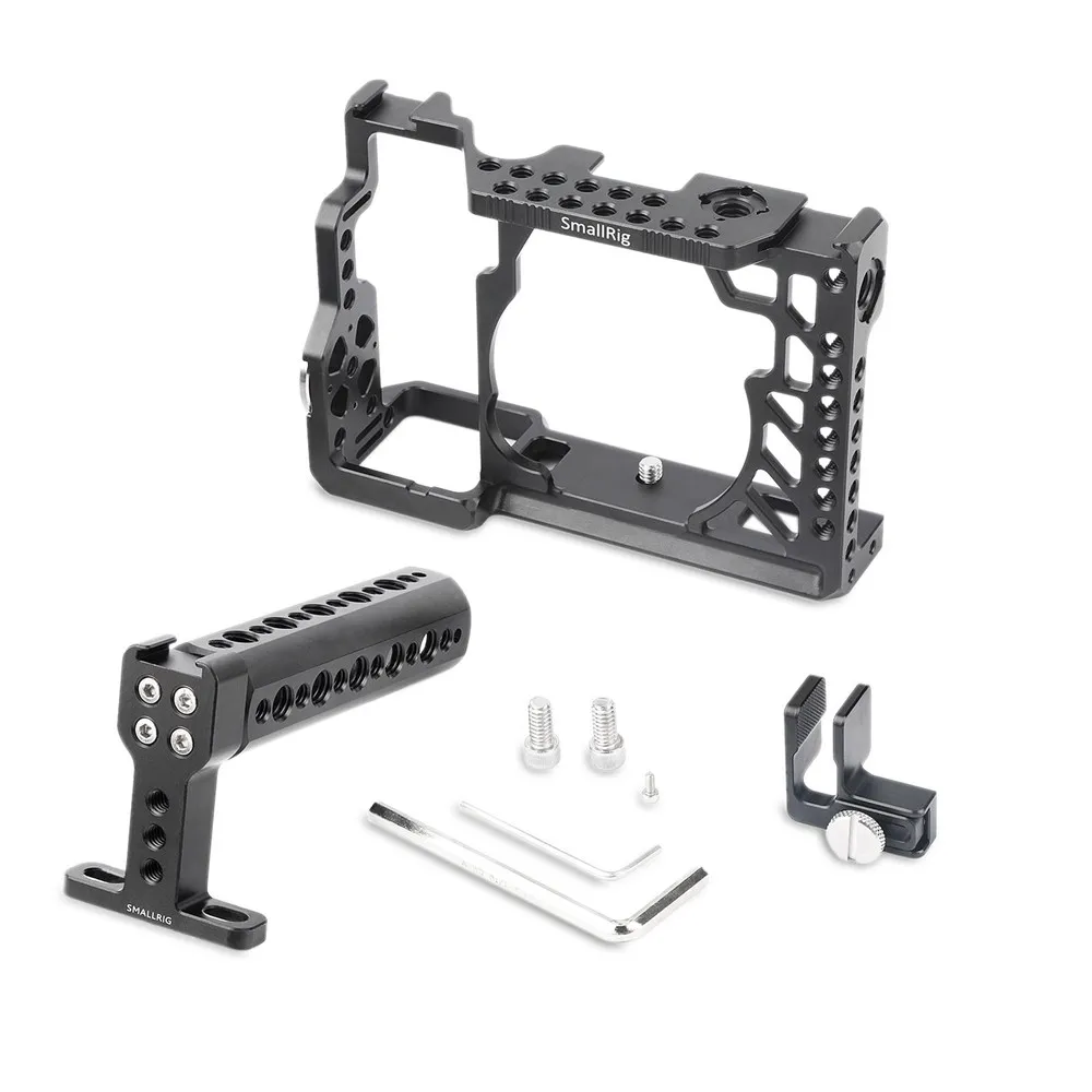 

SmallRig Camera Cage Kit For Sony A7 /A7R /A7S Handheld Rig With Top Handle HDMI Cable Clamp Arri Rosette Mount
