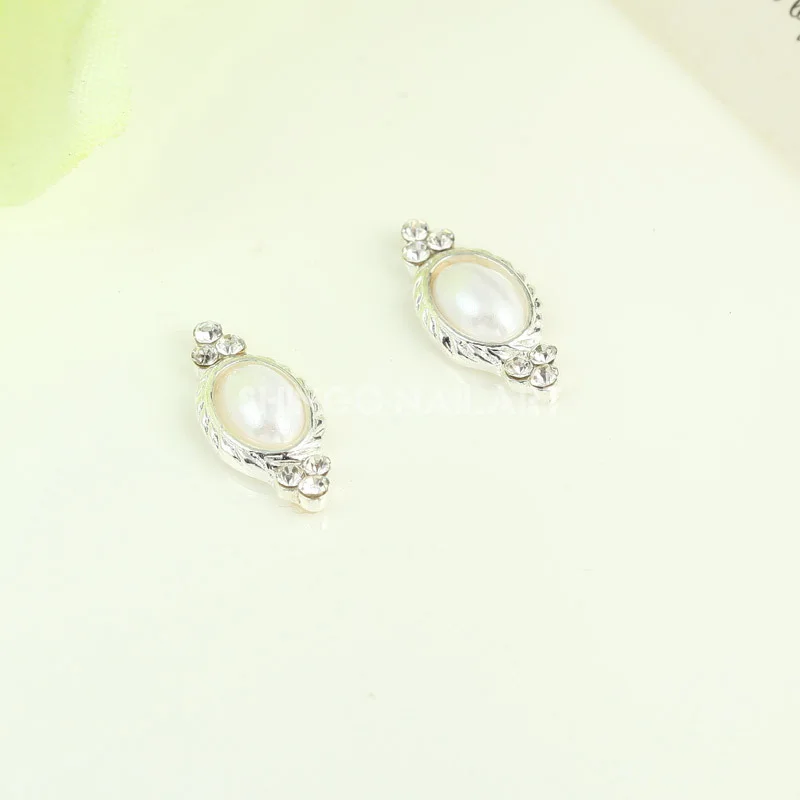 Новинка 10 шт. сплав стразы жемчужный элемент украшение для ногтей 3d