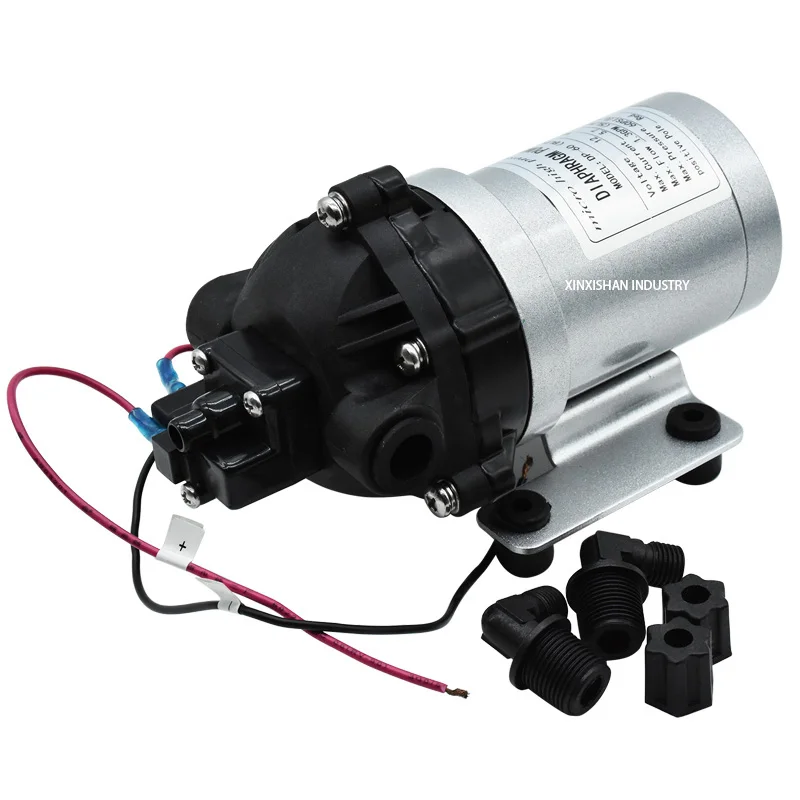 Бесщеточный Высокая Давление водяной насос DP-60(BLDC) 12/24V DC 5L/мин(1.3GPM) Self-подкачивающий мембранный насос Авто-Давление переключатель