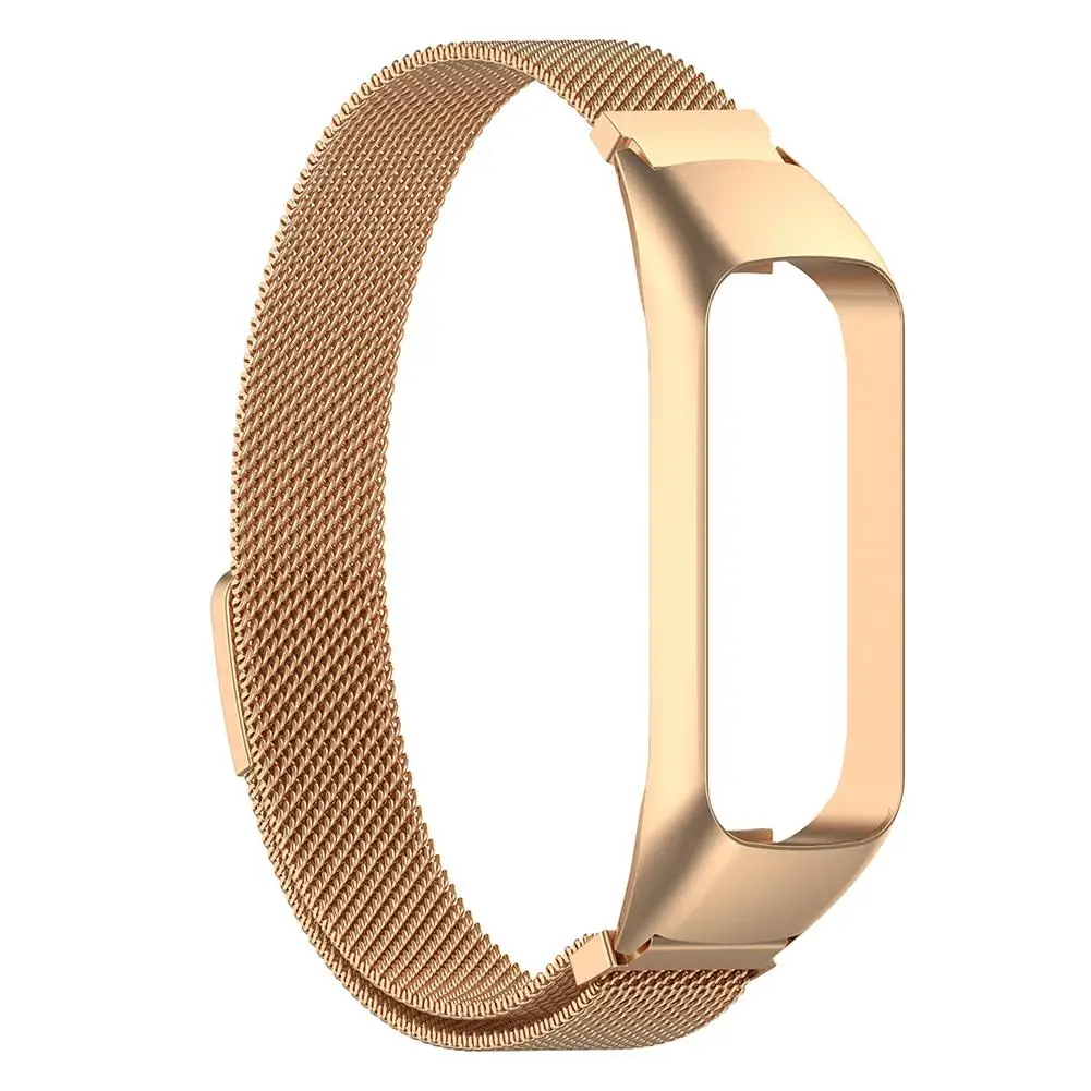 Rose Gold Магнитный Миланский ремешок для часов из нержавеющей стали, сменный ремешок для samsung Galaxy Fit-e R375, умный Браслет - Цвет: Rose Gold