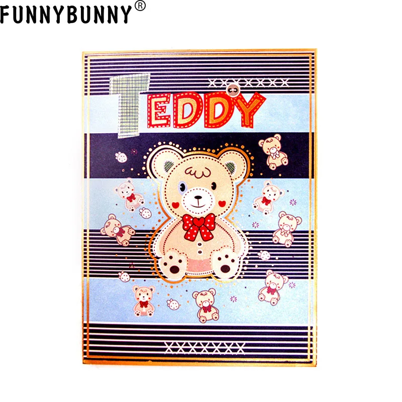 FUNNYBUNNY 3D лазерная резка всплывающая бумага ручной работы день рождения праздник