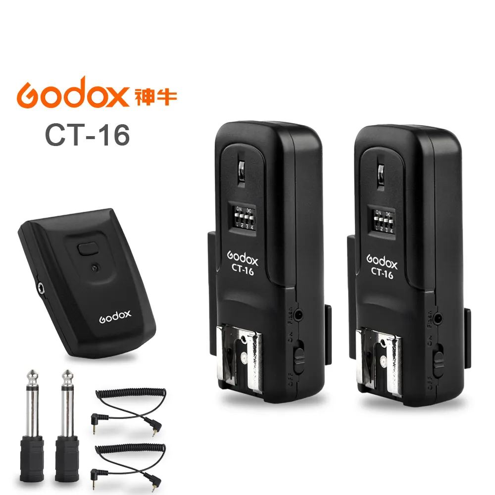 Kits 2 Godox CT-16 16 каналов беспроводной Радио вспышка триггер передатчик+ приемник набор для Canon Nikon Pentax Studio Flash - Цвет: Kits 2