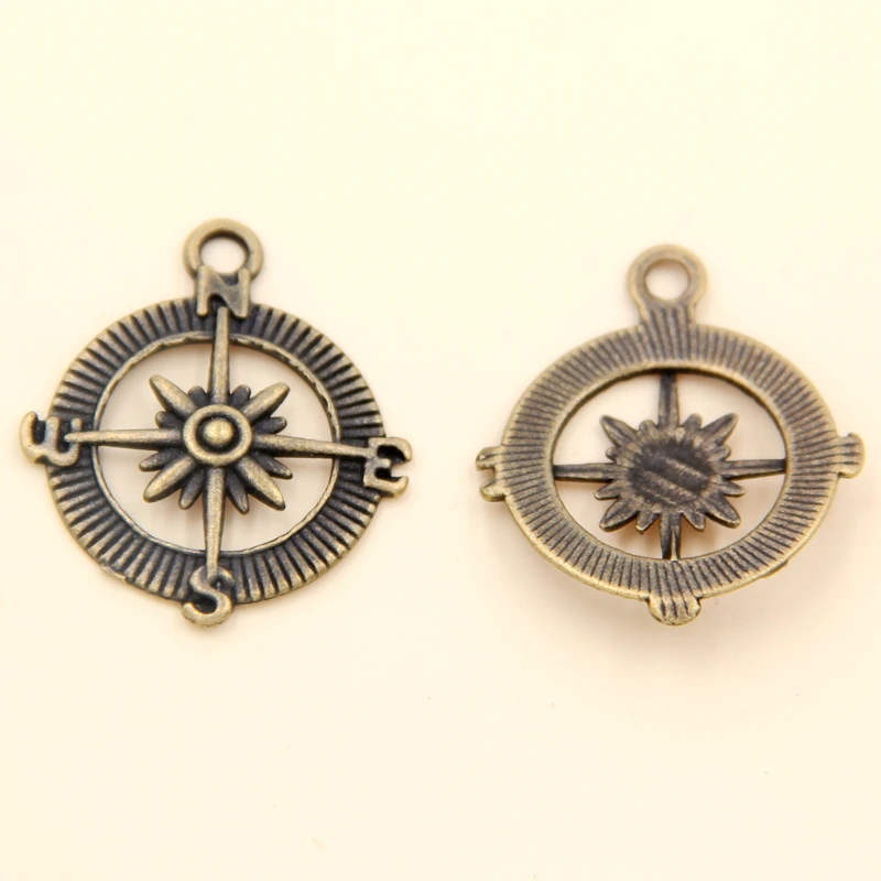 Оптовая продажа 25 шт. подвески в виде древнего голубого руля х30 мм|Шармы| |